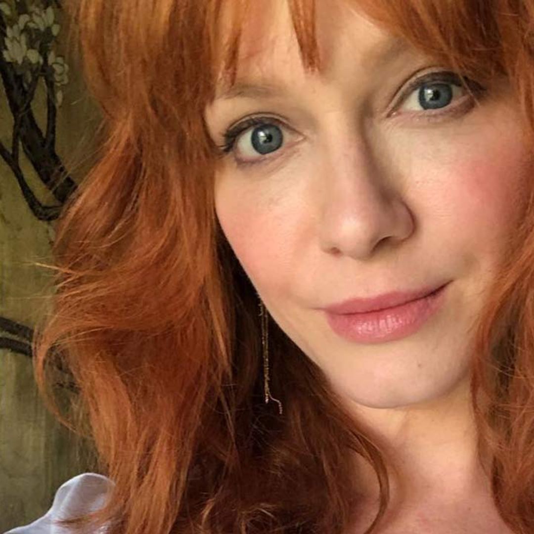 Christina Hendricks sparks concern with teary-eyed bed selfie