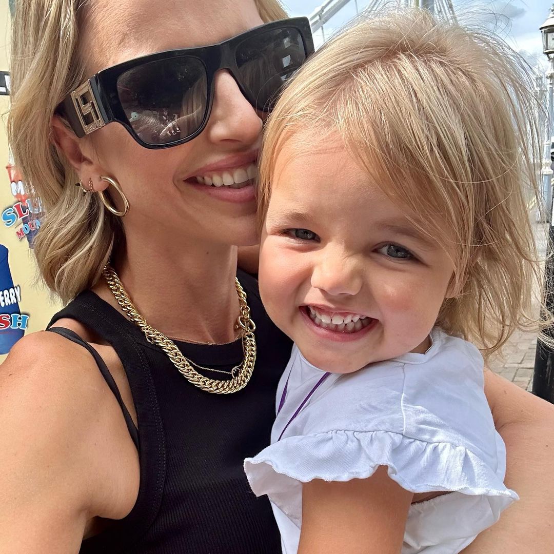 Vogue Williams enjoys 'perfect' family holiday and fans can't get over little Gigi in goggles