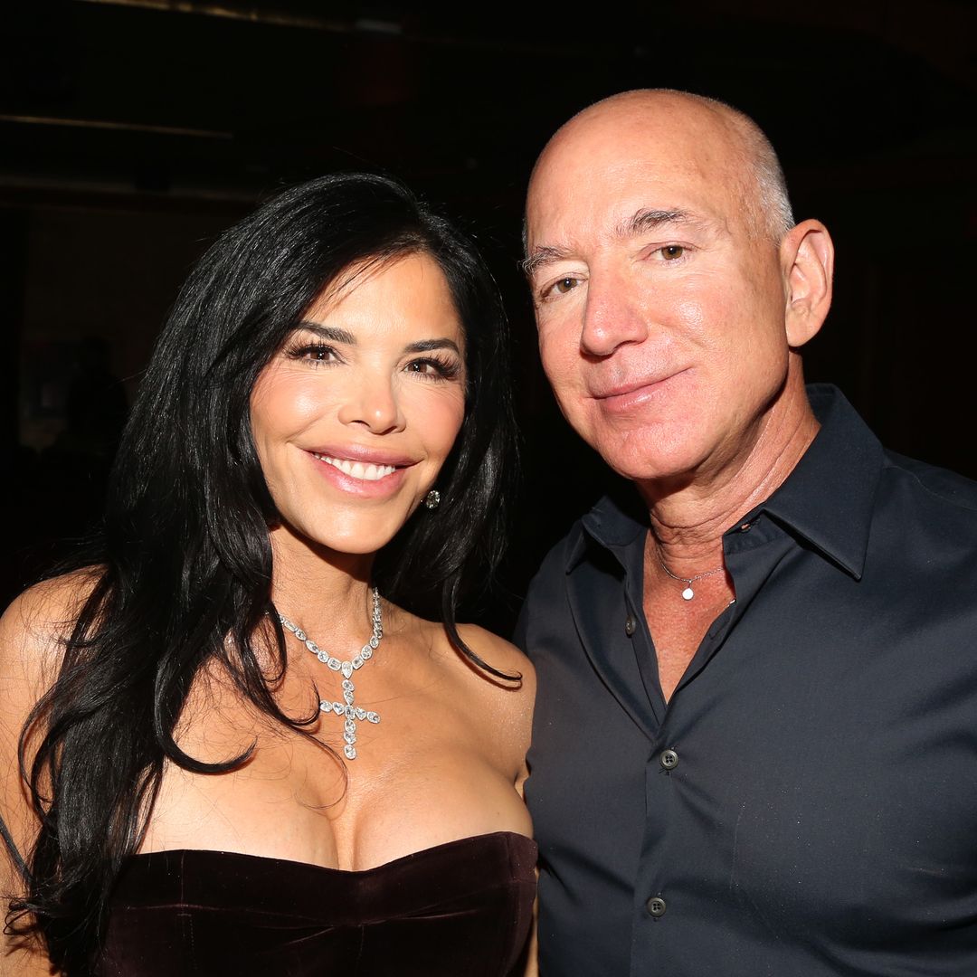 Lauren Sanchez shows off risqué latex couples' costume with fiancé Jeff Bezos