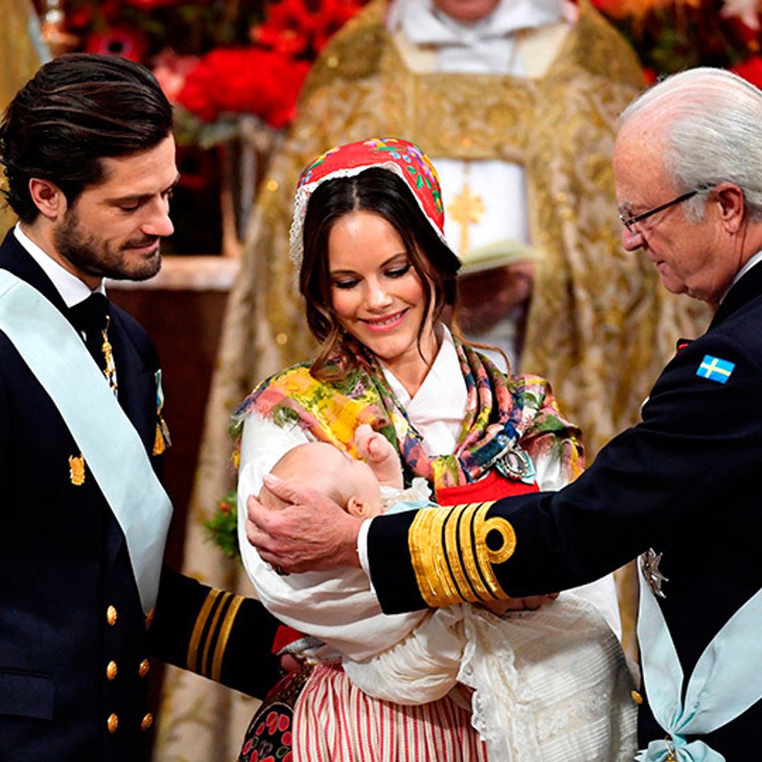 The Swedish royal family gathers for Prince Gabriel's christening