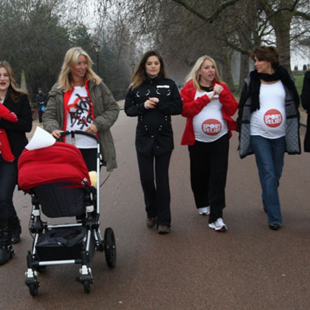 Celebrity mums-to-be get on their marks for Sport Relief