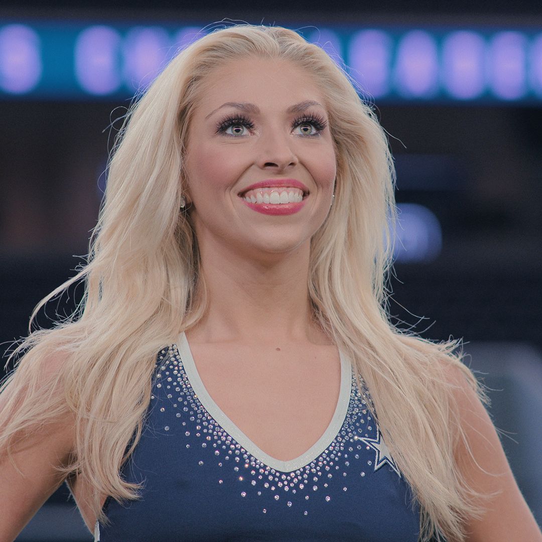 Victoria Kalina reacts as America's Sweethearts: Dallas Cowboys Cheerleaders is renewed