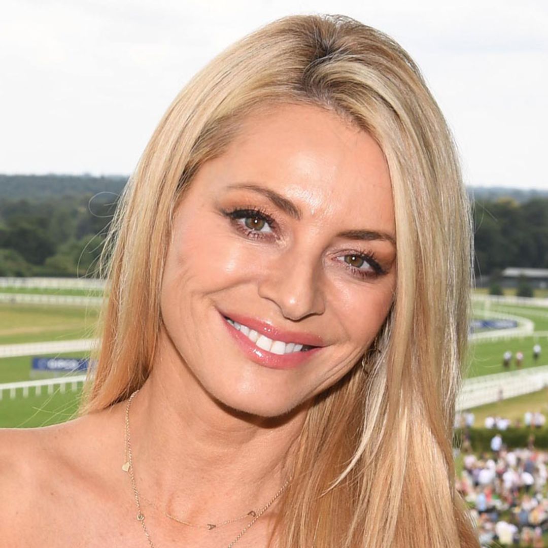 Tess Daly stuns in glamorous one-shoulder swimsuit
