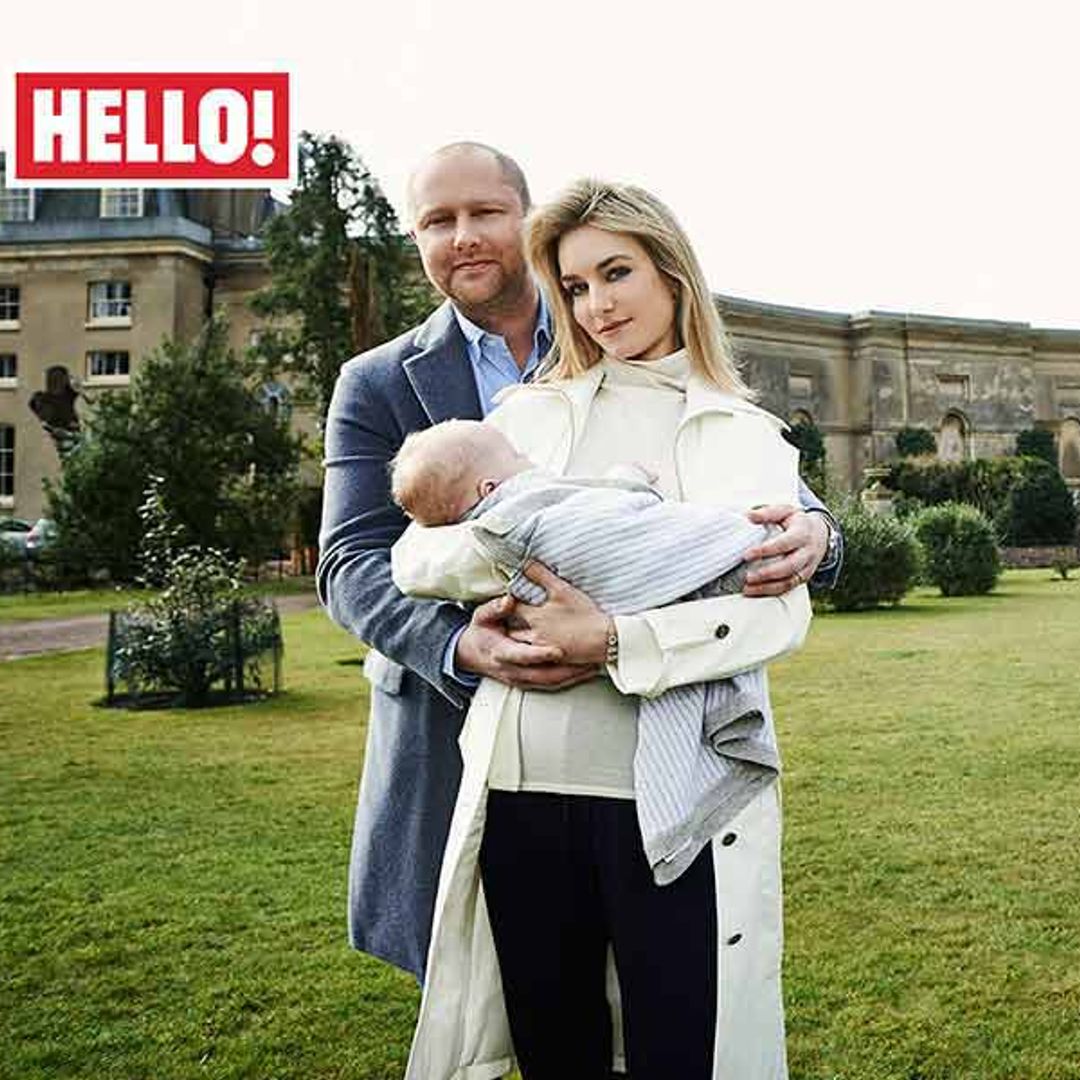 Lady Isabella Hervey introduces her son Victor in HELLO! exclusive