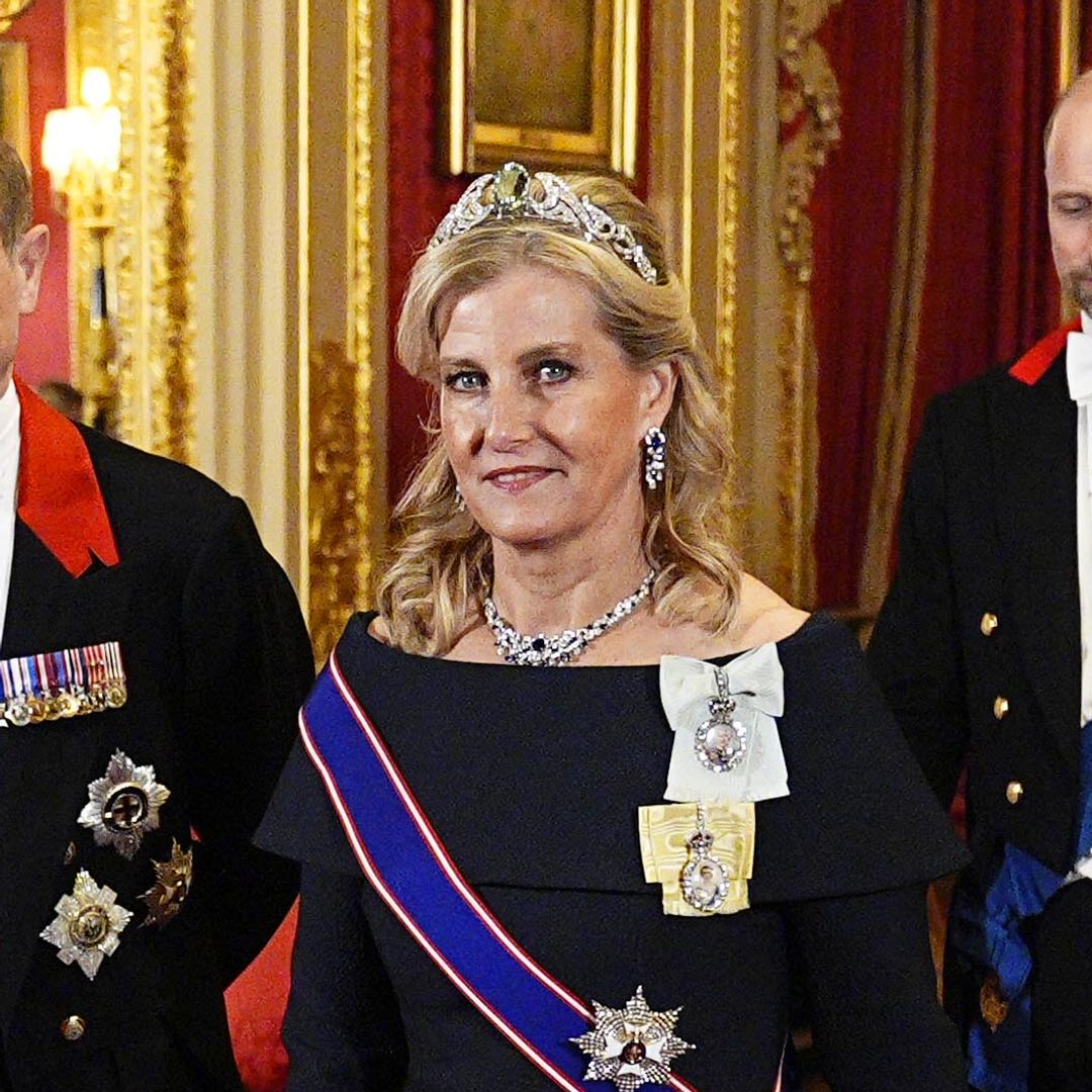 Duchess Sophie struts in glittering platforms and £1m tiara at state banquet