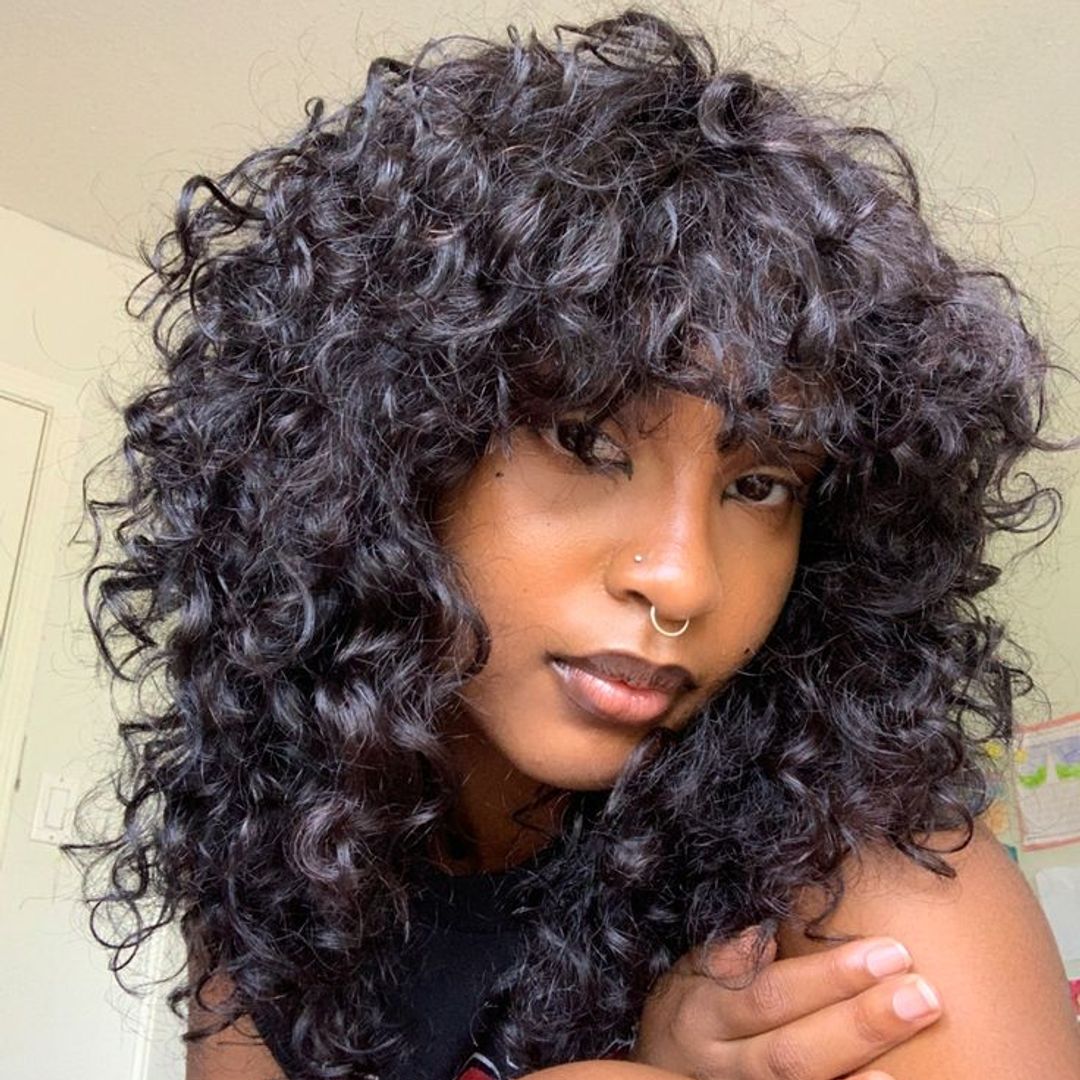 curly mullett hair style 