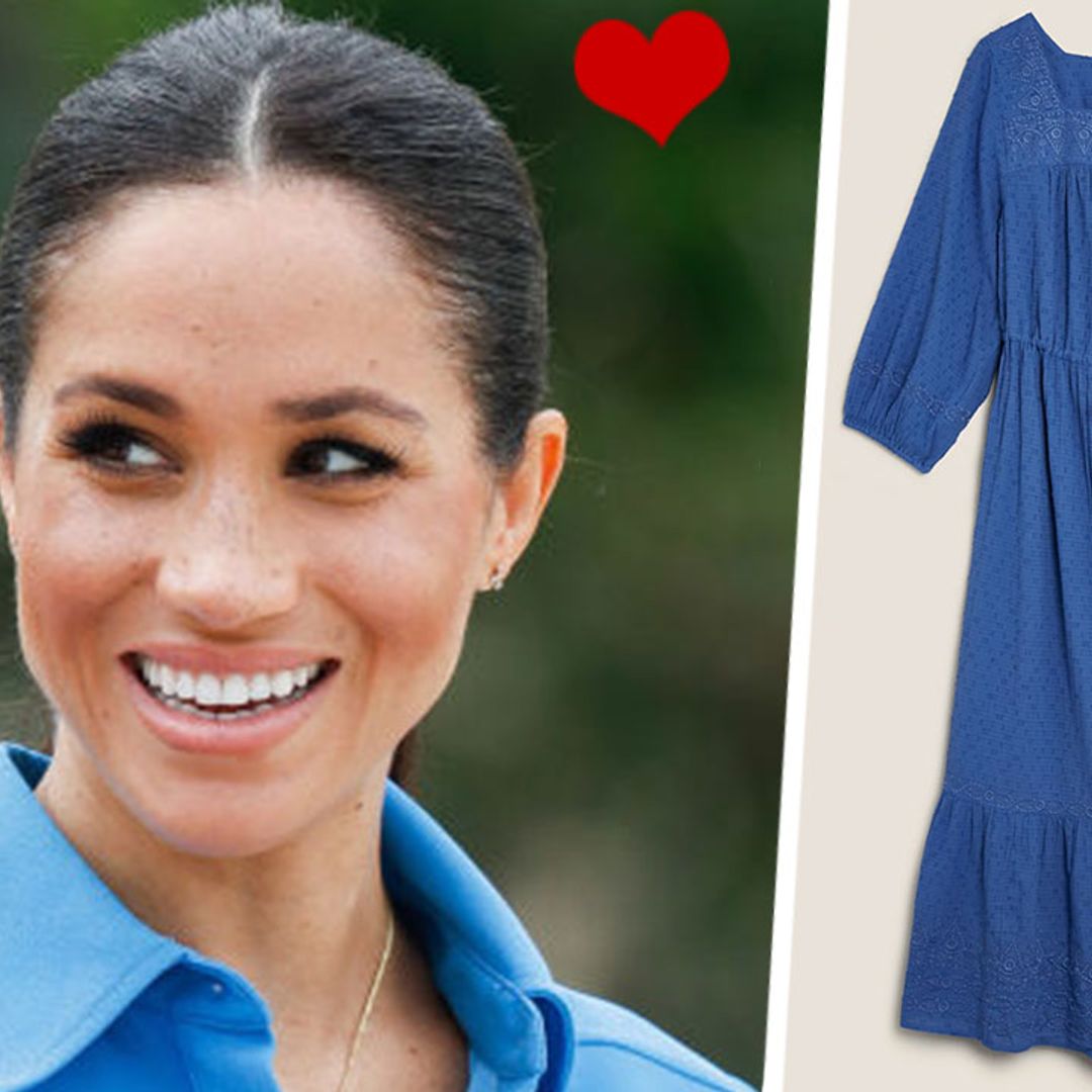 Marks & Spencer's new-in dress is SO similar to Meghan Markle's Late Late Show dress