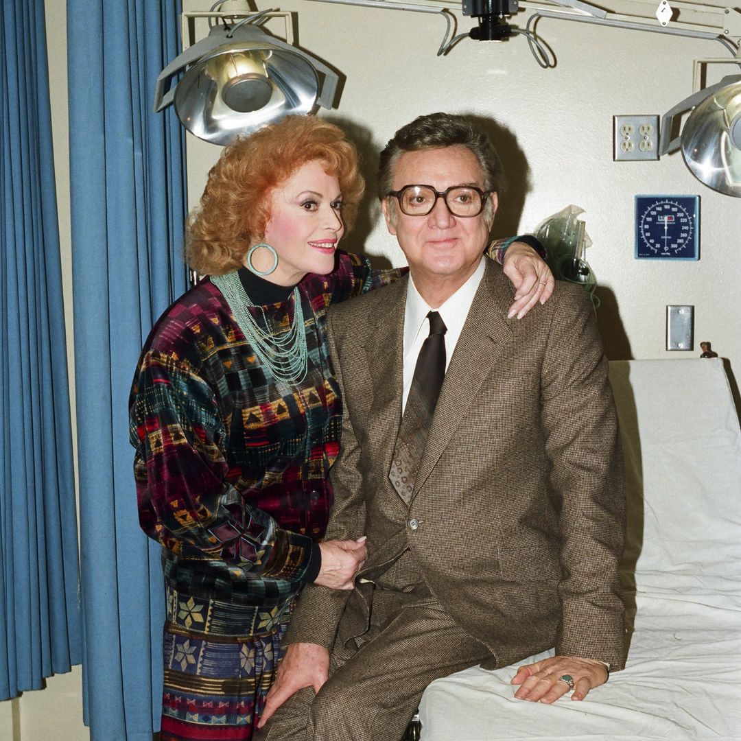 ST. ELSEWHERE -- "Visiting Daze" Episode 14 -- Pictured: (l-r) Jayne Meadows as Osoranski, Steve Allen as Lech Osoranski