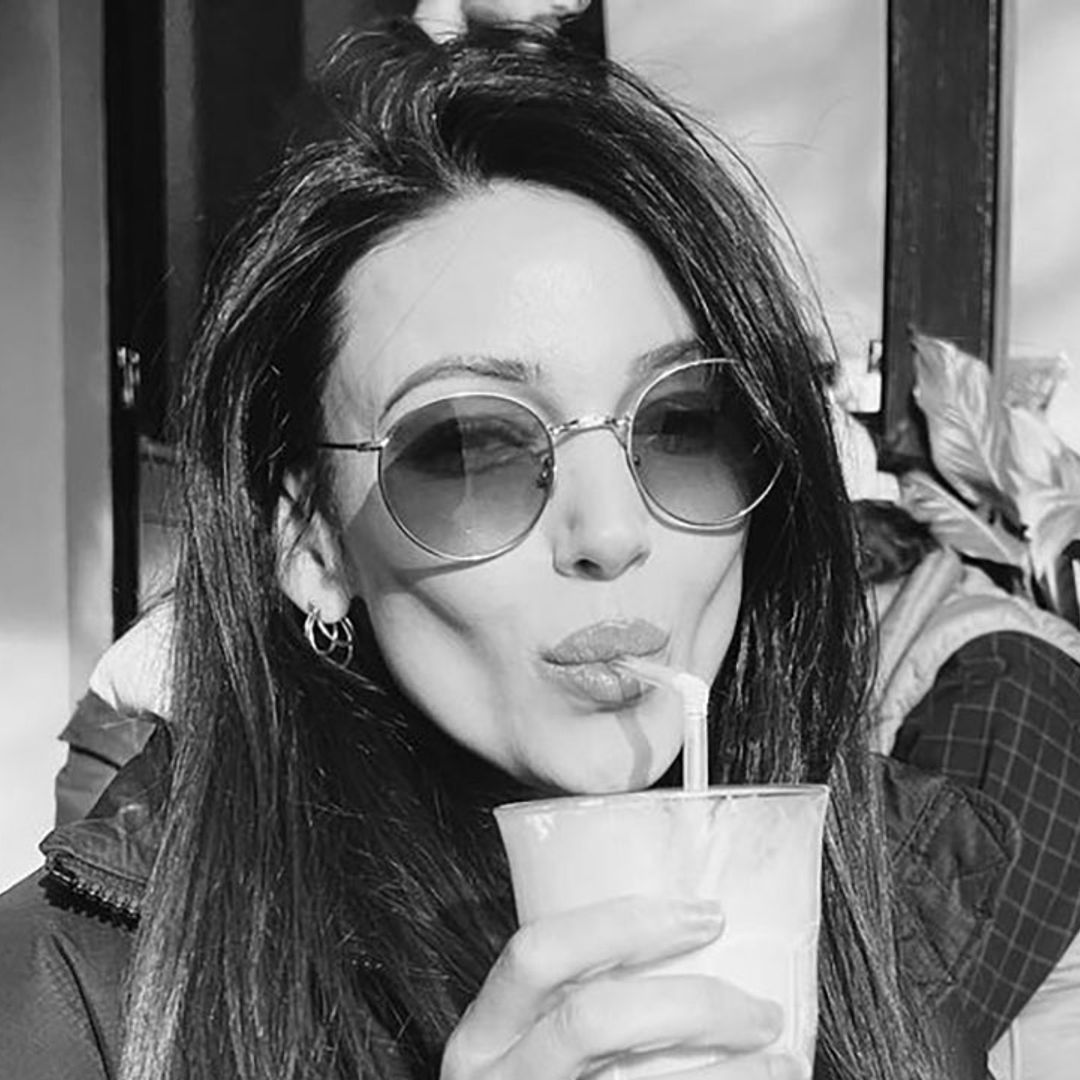 Michelle Keegan shows off impressive abs as she poses up a storm in fun photo