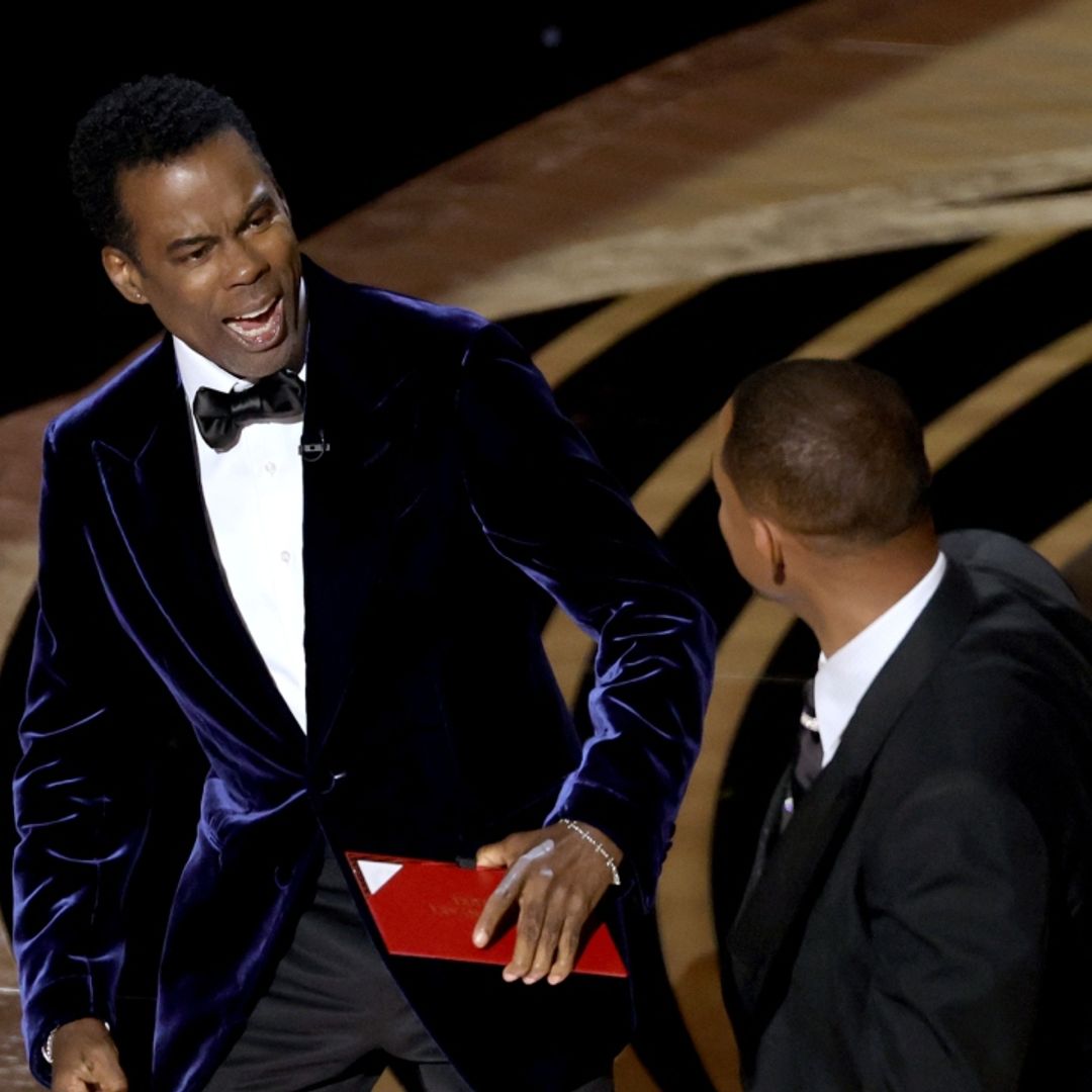 Will Smith slaps Chris Rock in shocking Oscars moment following joke about Jada Pinkett Smith