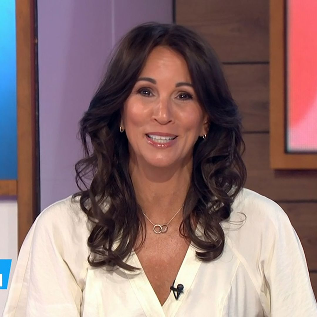 Andrea McLean stuns in a white dress from Whistles - and it's on sale