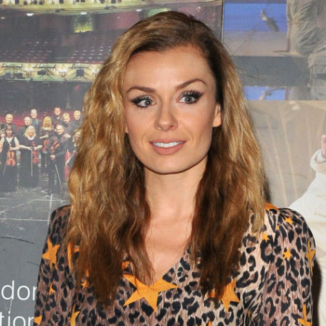 Katherine Jenkins wows in £175 printed blouse outside the Coliseum Theatre