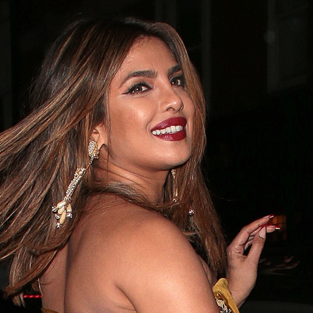 Priyanka Chopra spotted on night out in a beautiful ruffled gold gown