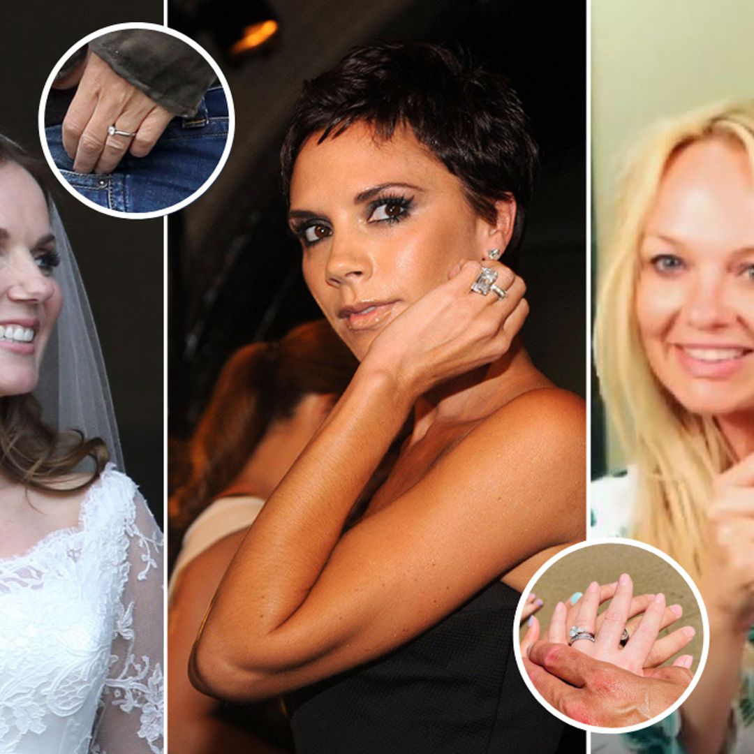 Spice Girls' sparkling engagement rings: Victoria Beckham, Emma Bunton and more