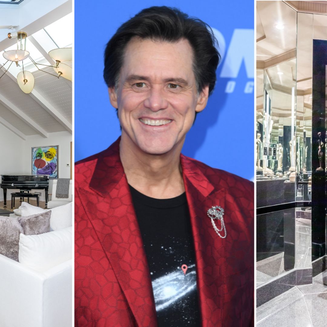 Jim Carrey lists $26.5m mansion with museum bathroom and waterfall swimming pool – take a tour
