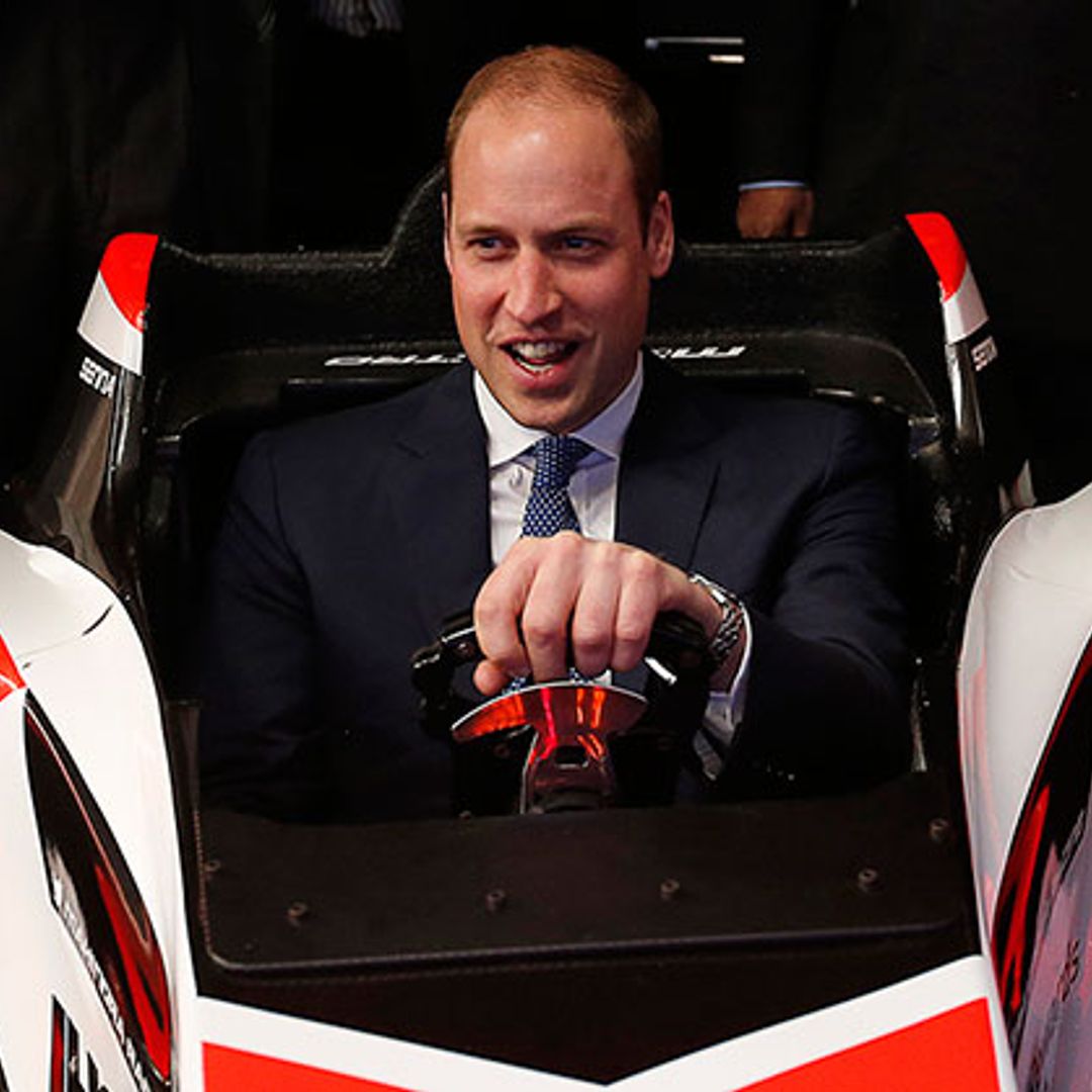 The daredevil Prince: William tries out Formula E racing car during royal tour