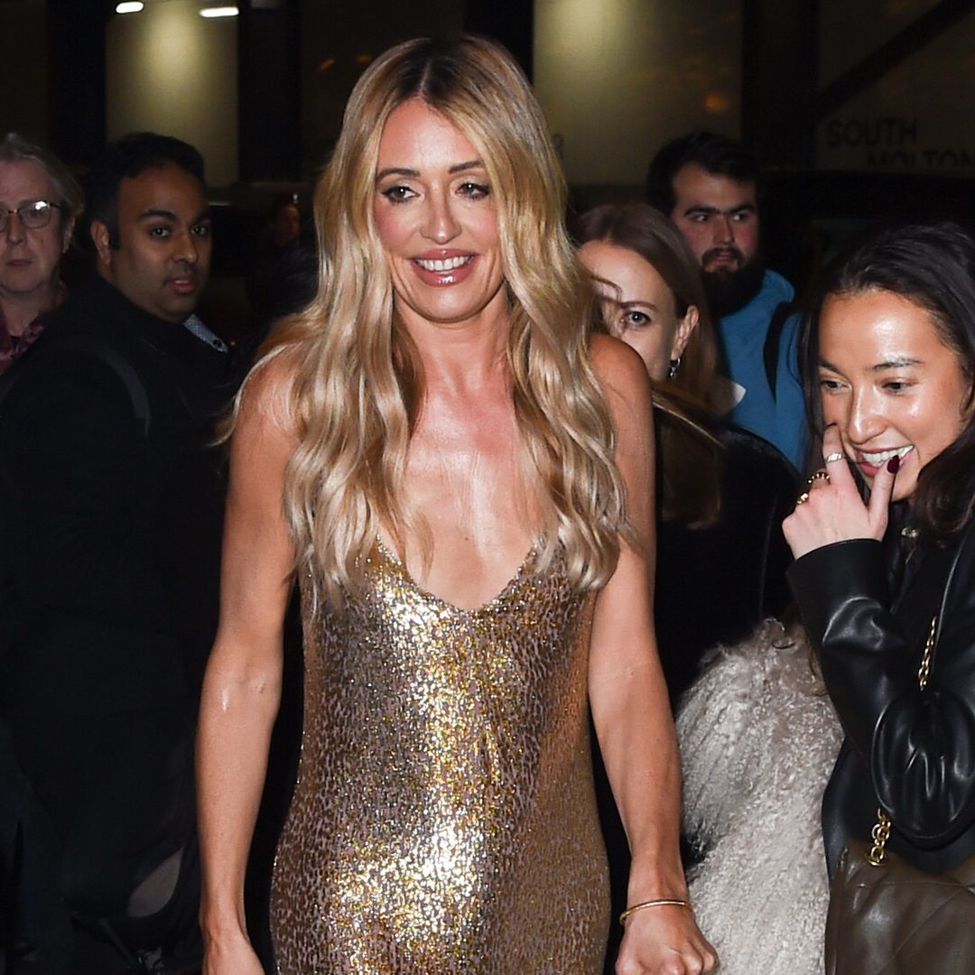 Cat Deeley's in her sequin era! I love her sequin trousers so much I've scoured the high street for them