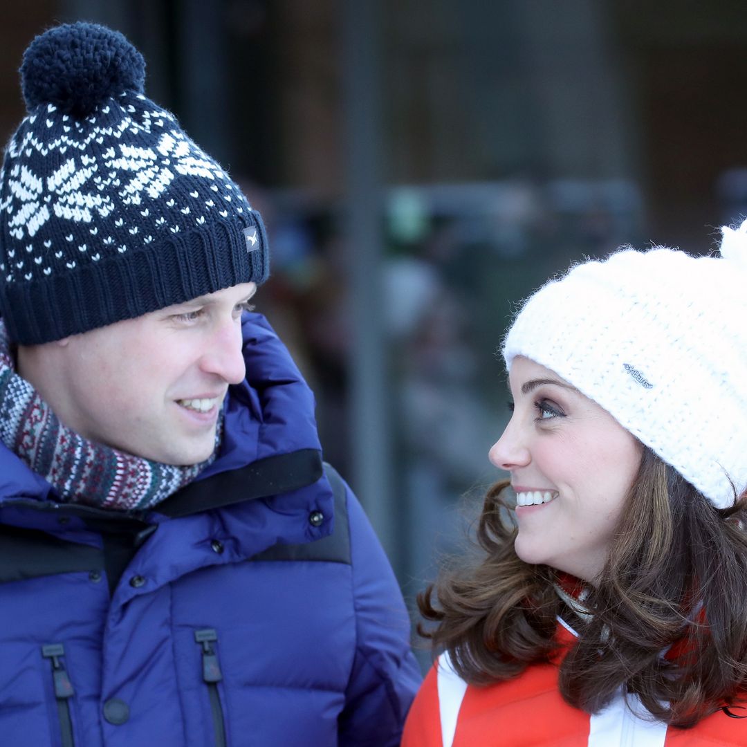 Princess Kate and Prince William's incredible snowball fight caught on camera