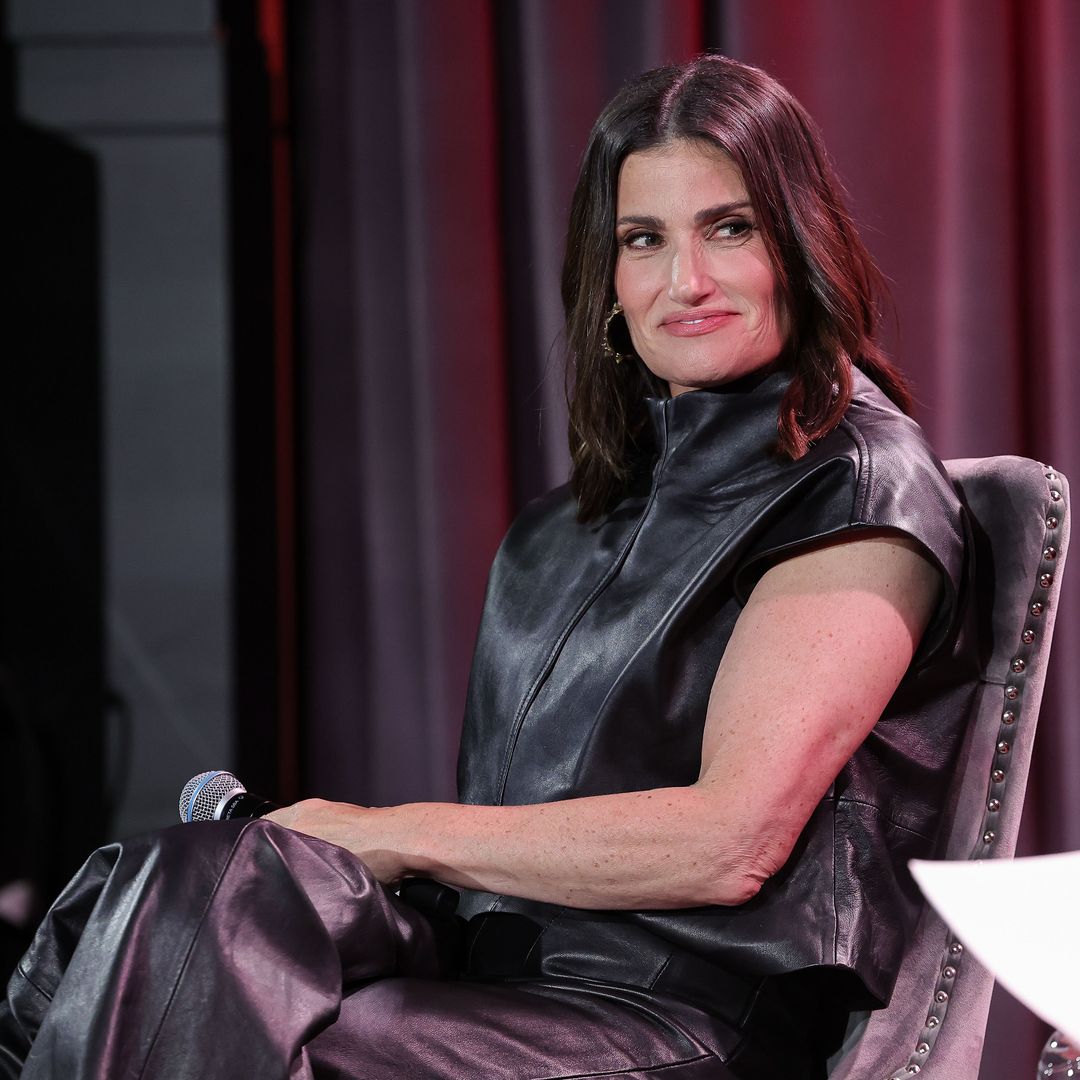 Idina Menzel is worlds away from Frozen in head-to-toe leather