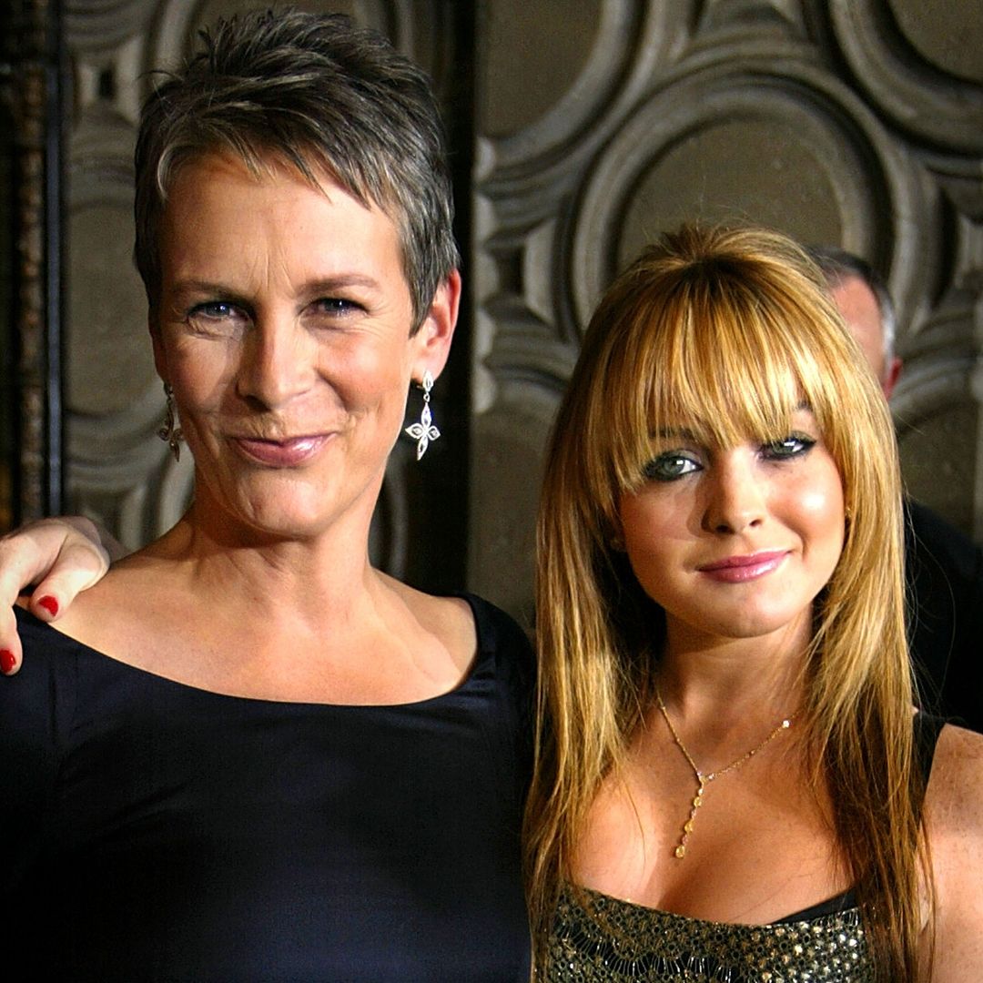 Jamie Lee Curtis and Lindsay Lohan at the Freaky Friday premiere in 2003