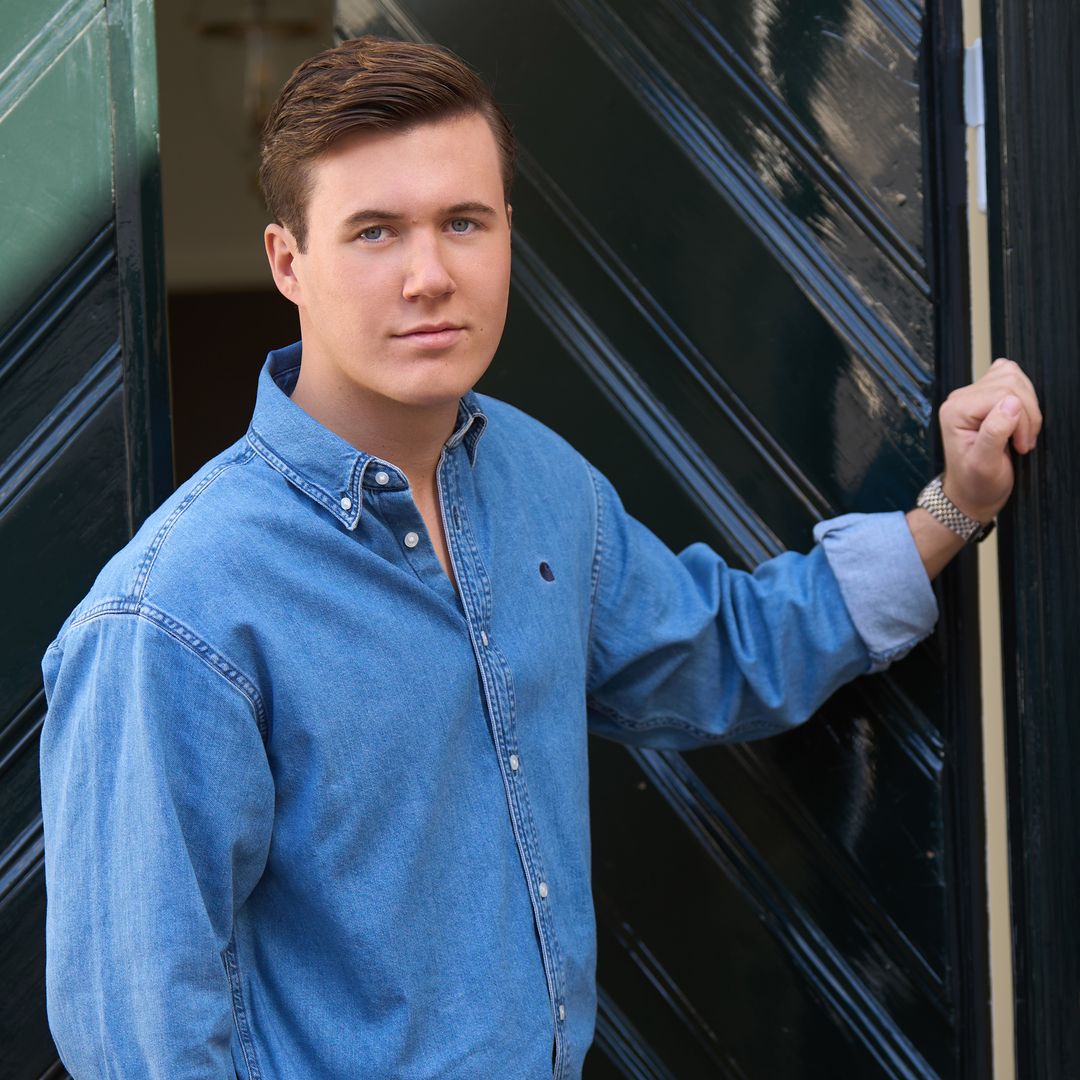  Crown Prince Christian, 20, photographed at royal home