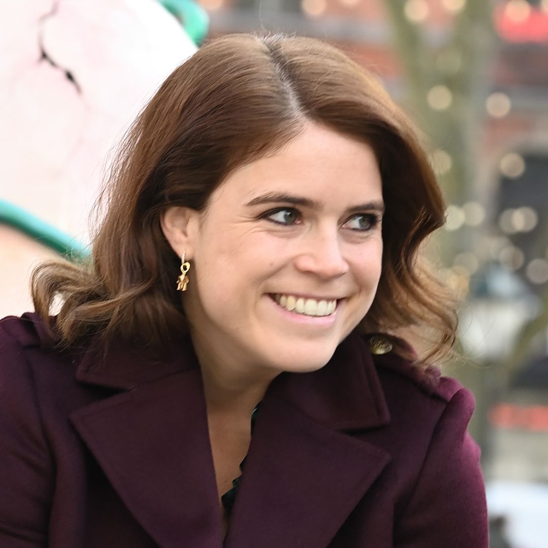 Princess Eugenie stuns in fabulous knee-high boots and glamorous floral gown for pre-birthday outing