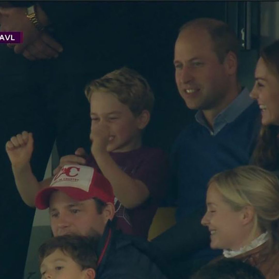 Kate Middleton and Prince William take Prince George and Princess Charlotte to the football - ALL THE PICTURES
