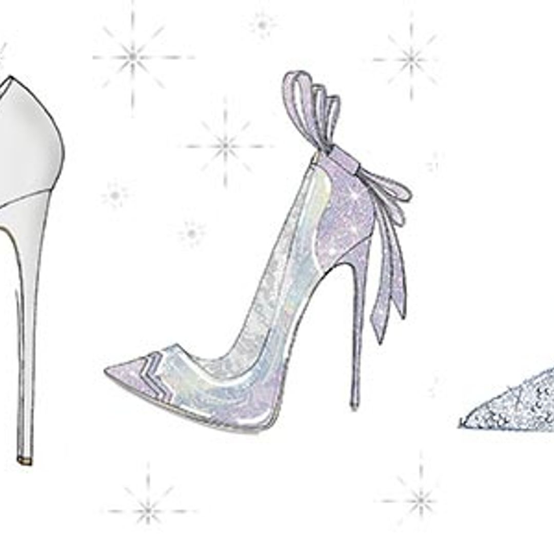 Cinderella's glass slippers get high fashion twist