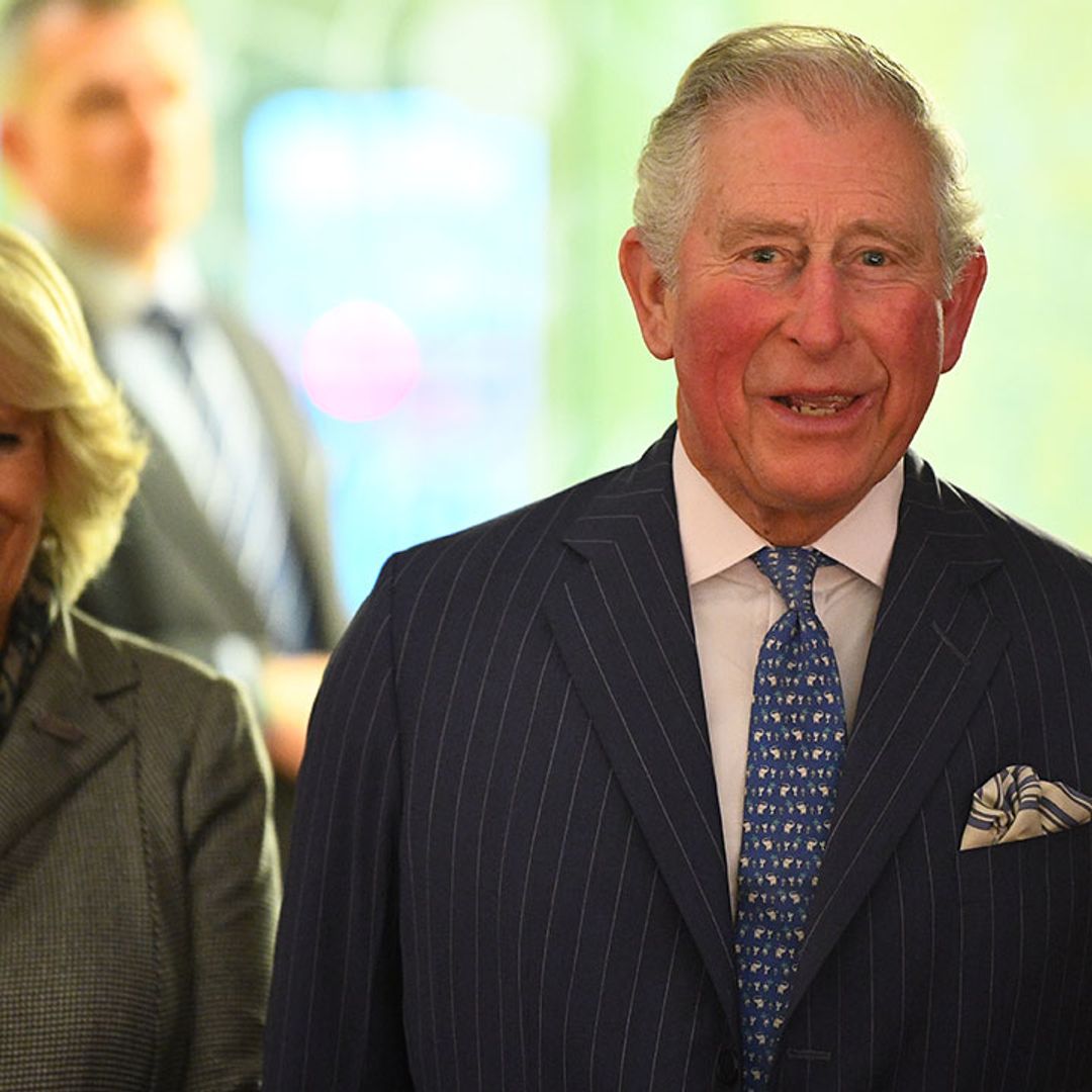 The Duchess of Cornwall dazzles in a sparkly green gown at Buckingham Palace