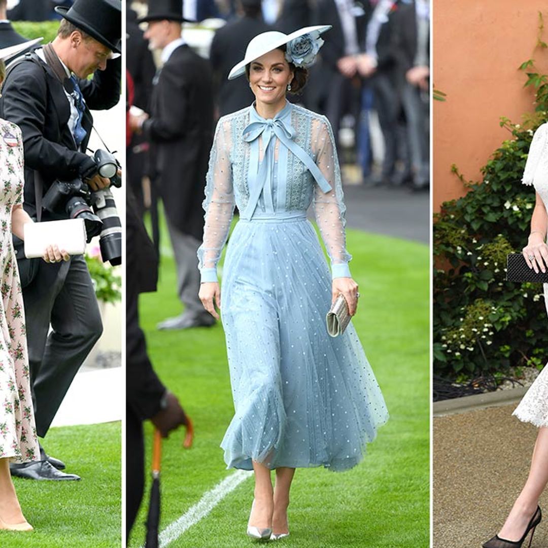 12 of the most gorgeous Ascot dresses and hats worn by the royal family