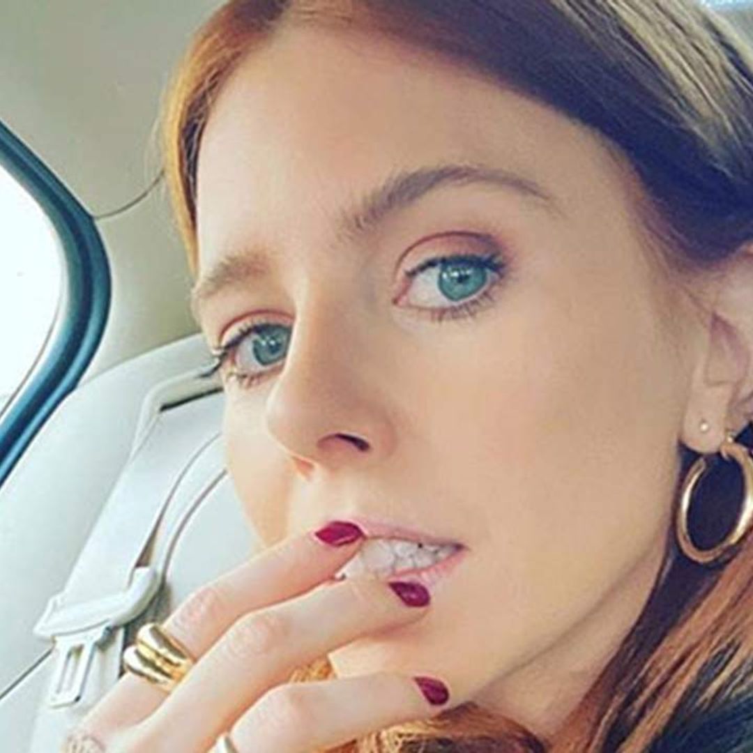 Stacey Dooley rocks extravagant sequin dress for a night on the sofa – wow