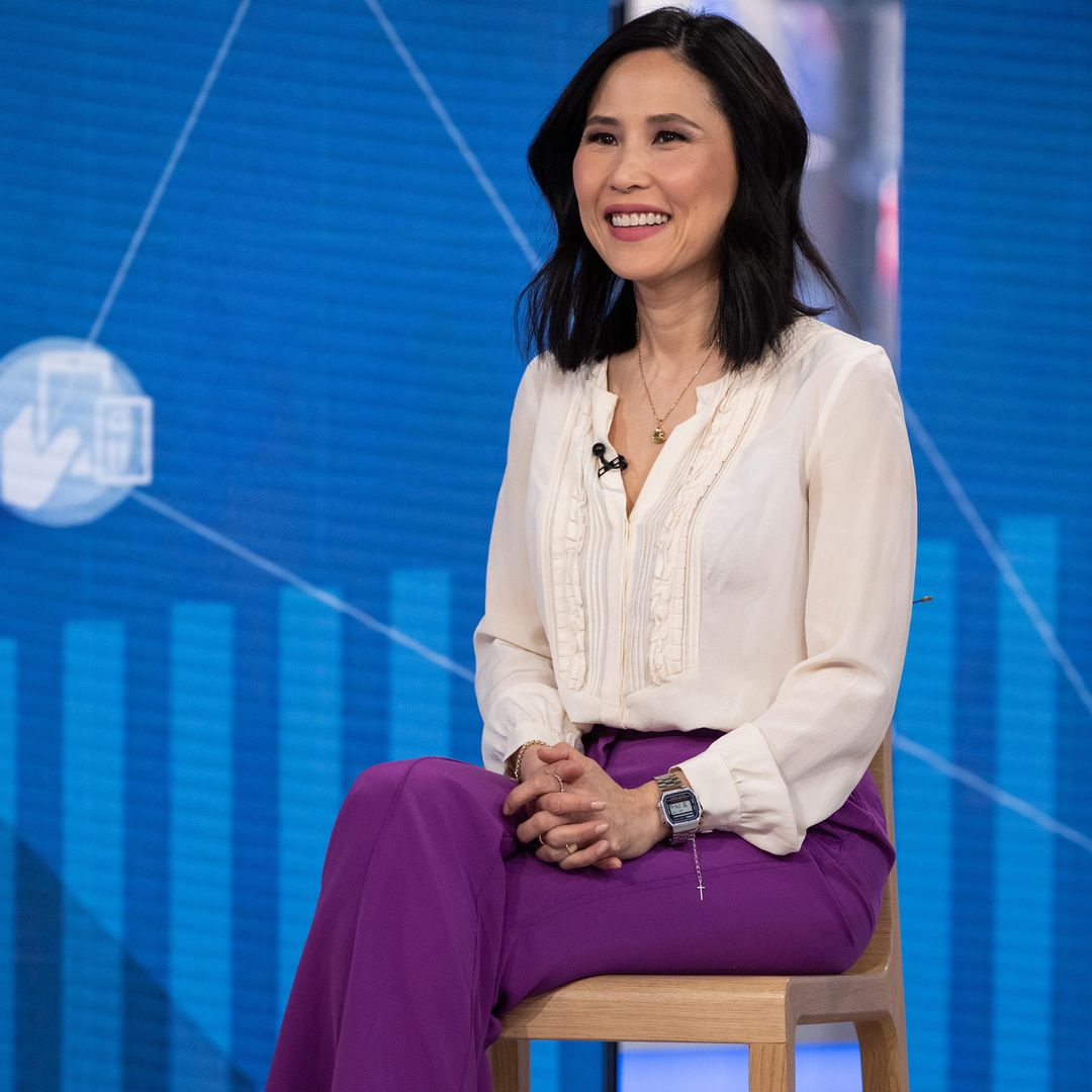 Vicky Nguyen sat hosting a segment on Today, smiling