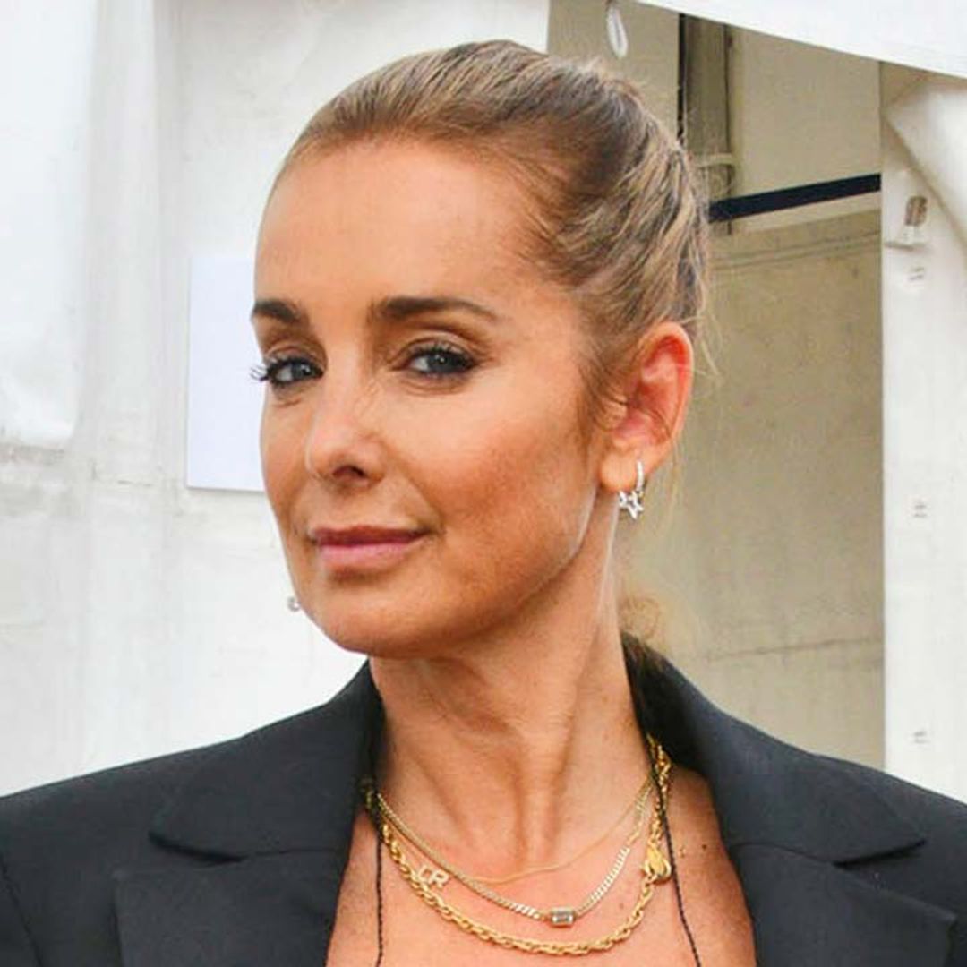 Louise Redknapp embraces the heatwave in crop top and slick trousers