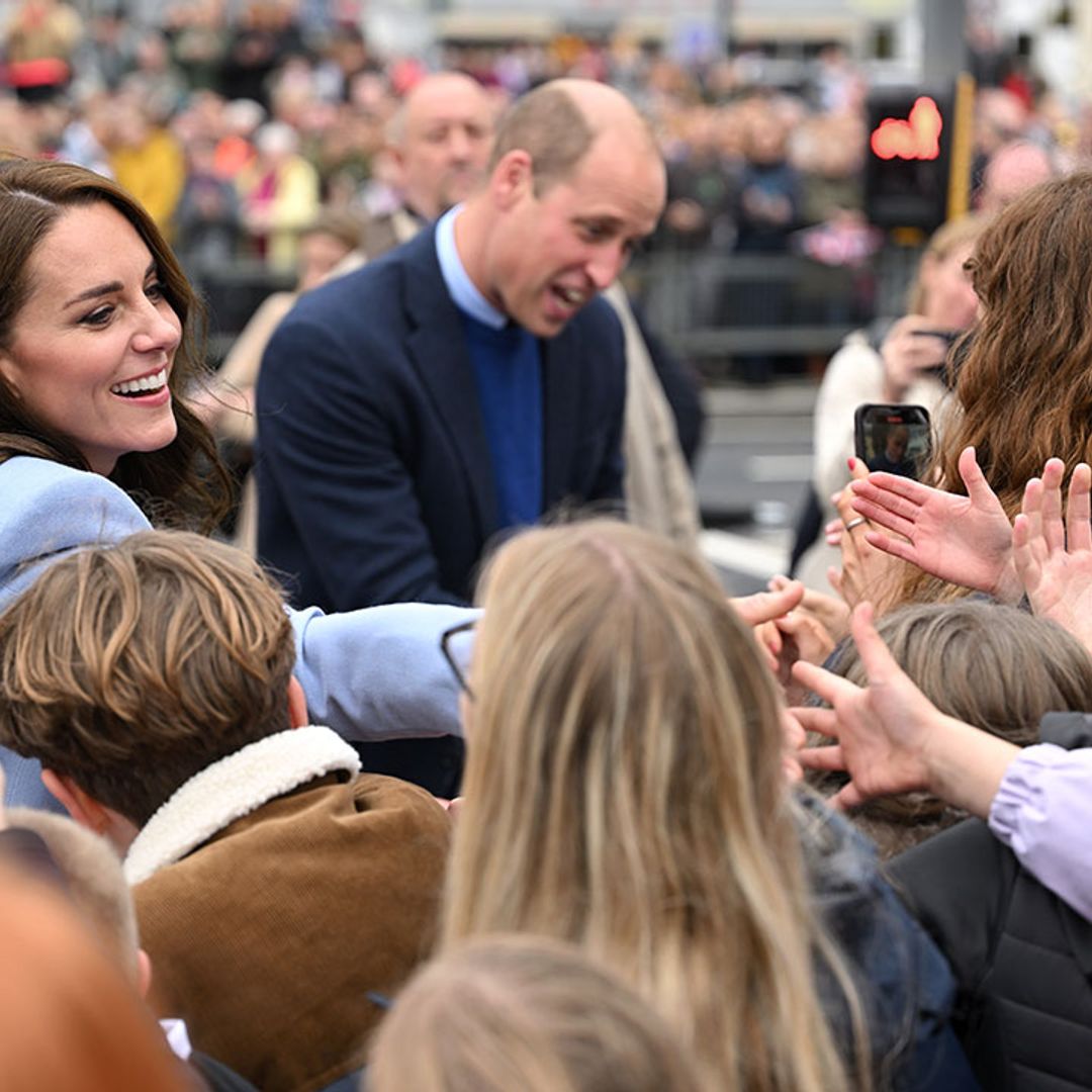 Royal fans support the Prince and Princess of Wales after incident in Northern Ireland