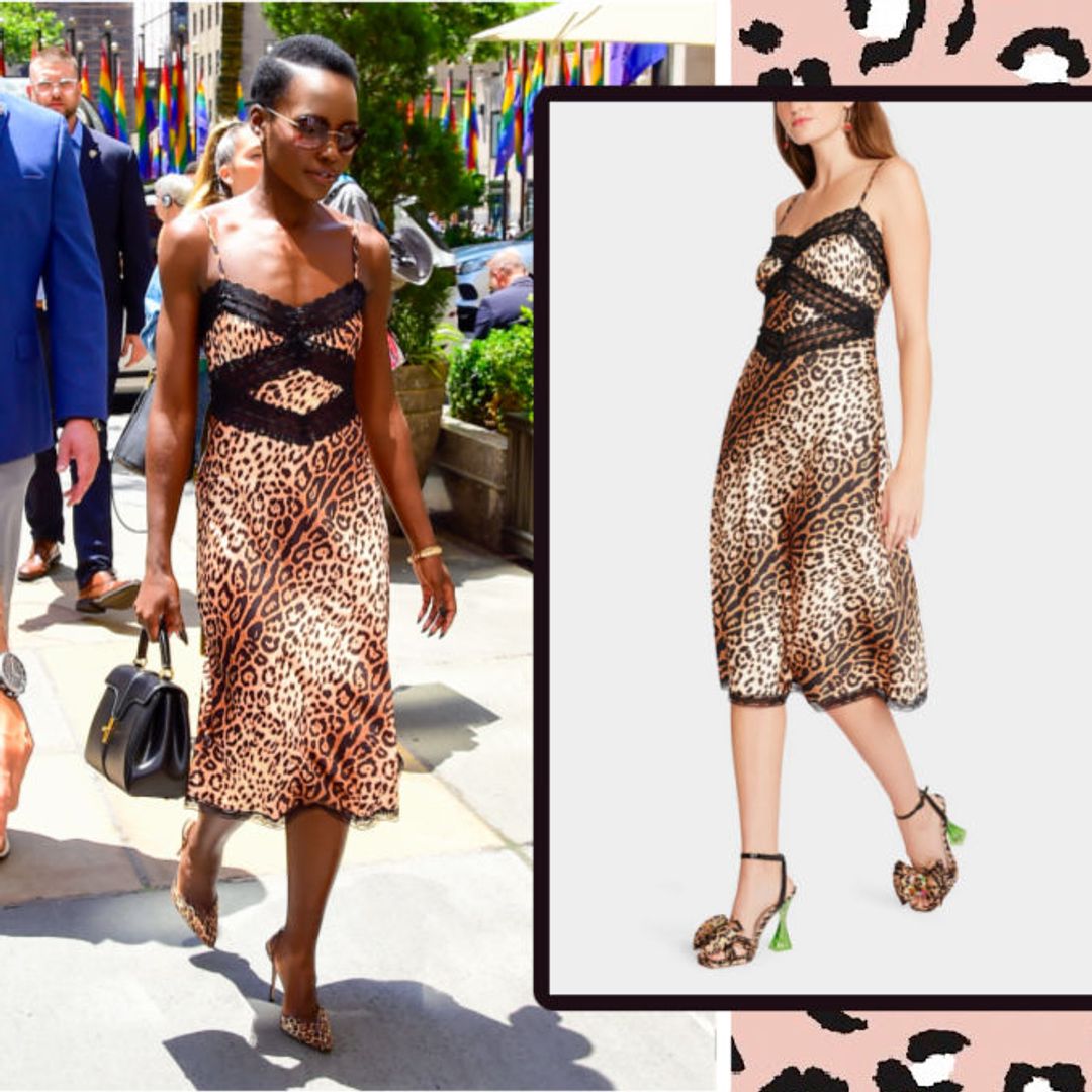 Lupita Nyong'o's leopard & lace slip dress looks like designer - but I spotted the price and it's so affordable