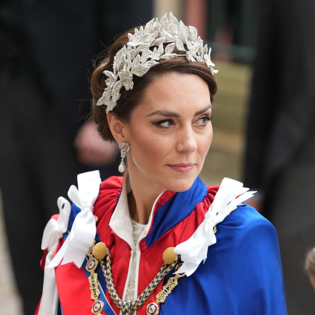 Princess Kate stuns in coronation outfit with statement floral headpiece