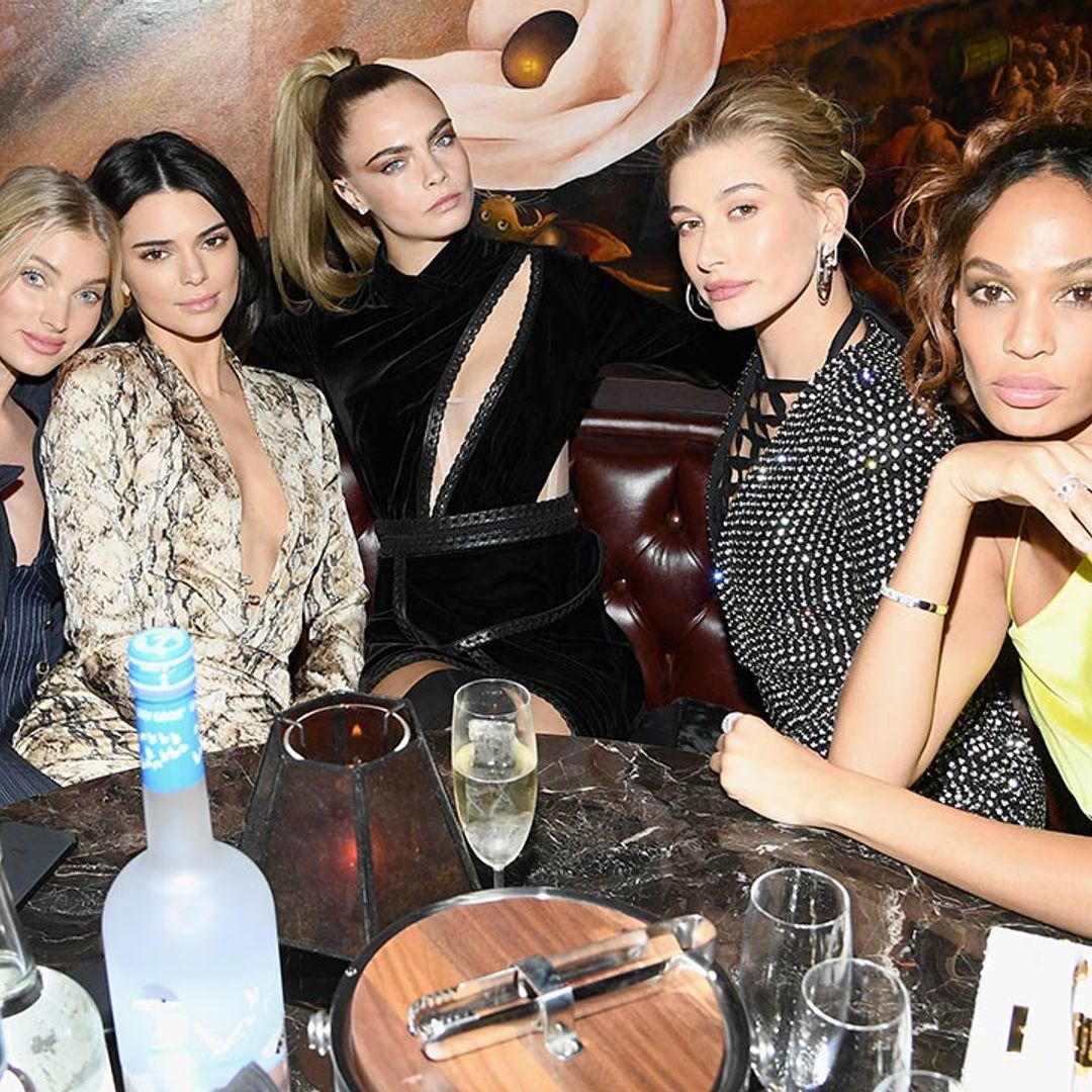 Kendall Jenner skips sister night for date night with Cara Delevingne and Hailey Baldwin