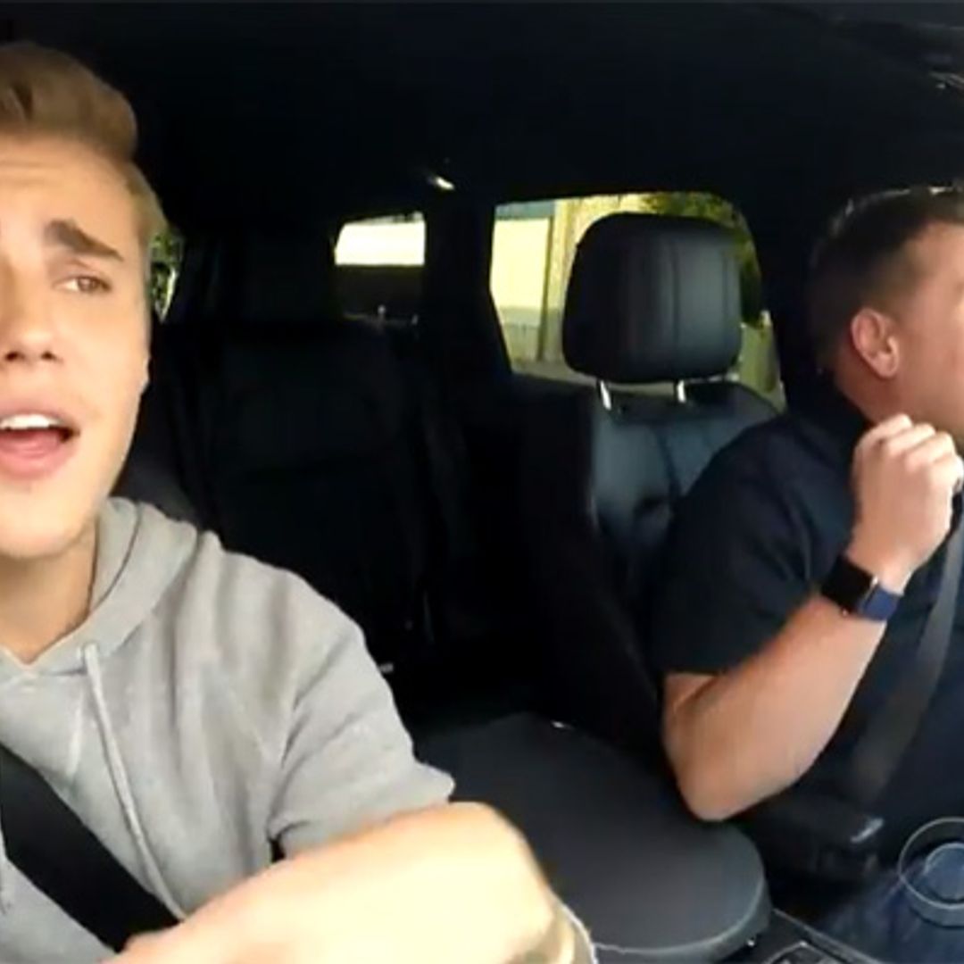 Justin Bieber and James Corden sing their hearts out in 'carpool'
