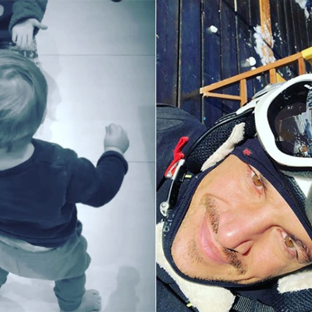 Peter Andre's son Theo takes his first steps – see adorable video
