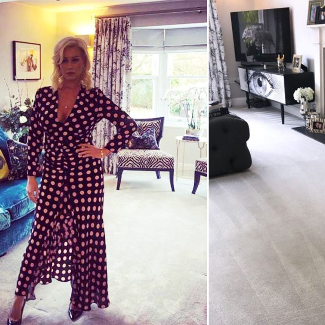 Denise Van Outen's living room transformation leaves fans speechless