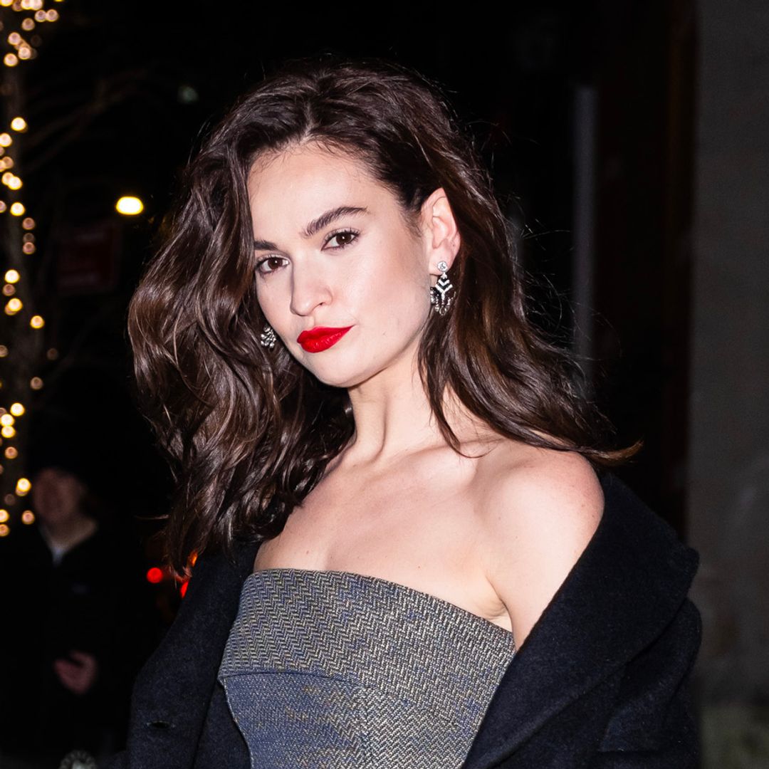 The 4 style rules Lily James is sticking to for her New York winter wardrobe