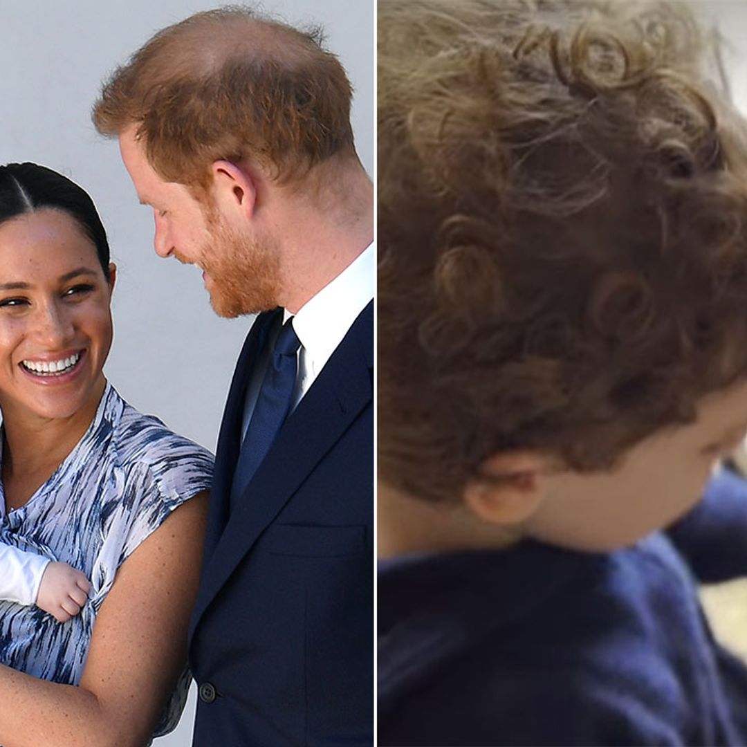 Watch the adorable moment Harry and Meghan's son Archie sings and plays piano