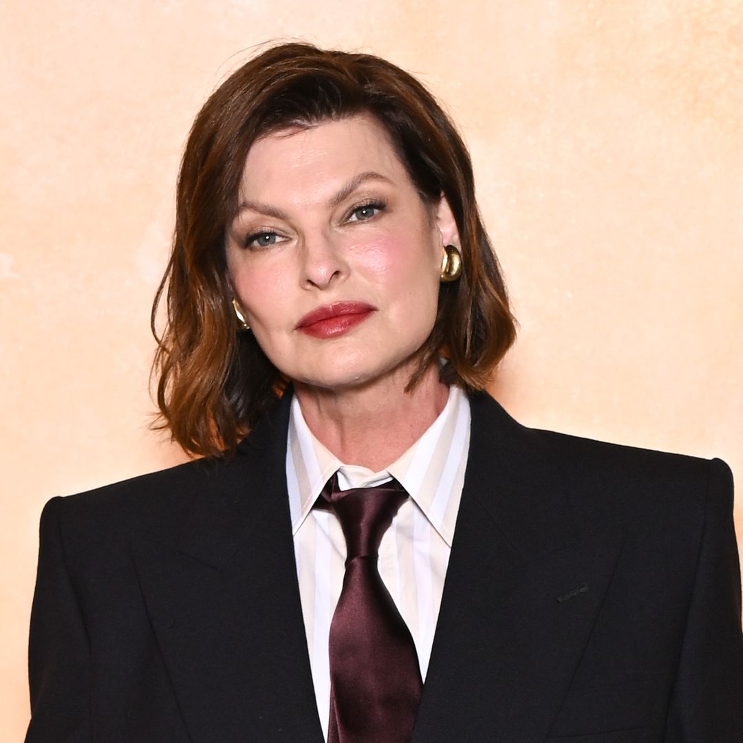 Linda Evangelista's rarely-seen son towers over her and famous stepmother - fans react