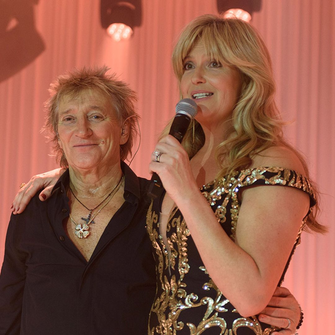 Rod Stewart and Penny Lancaster rock the night away as they share update on singer's health