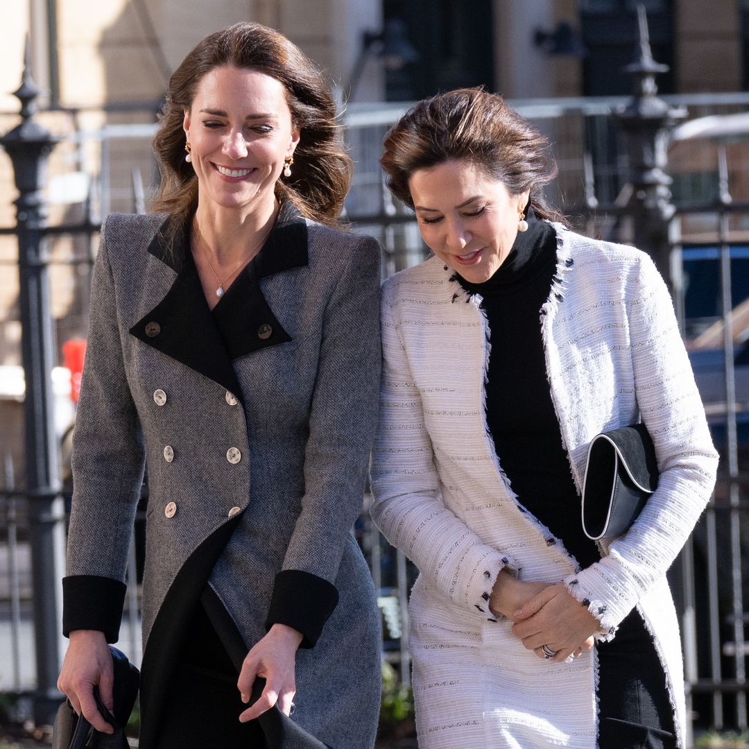 Queen Mary of Denmark is the spitting image of Princess Kate in dazzling gold accessory