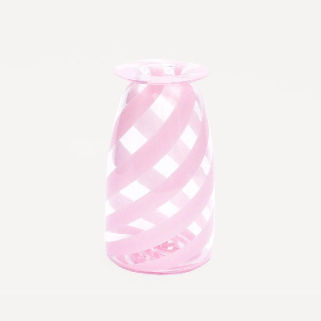 Light Pink Small Swirl Bud Vase - Bias Editions
