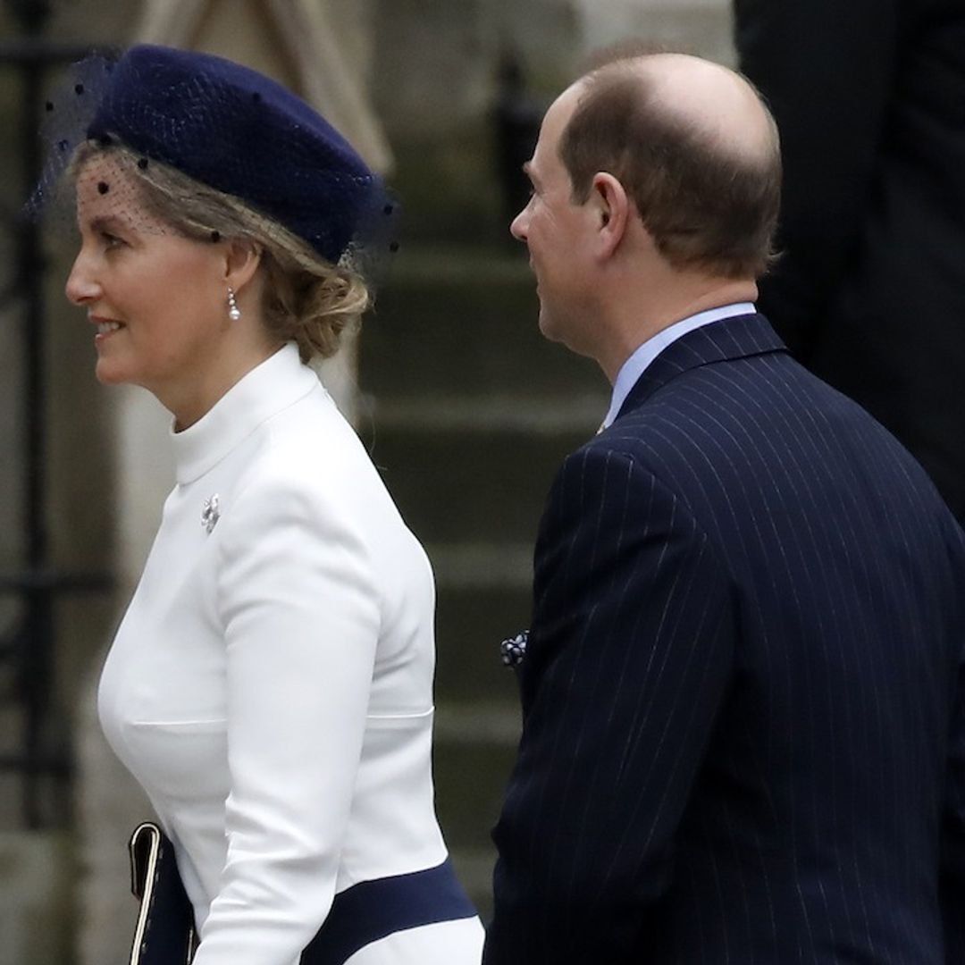 Countess Sophie wows in elegant white and blue at Commonwealth Day service