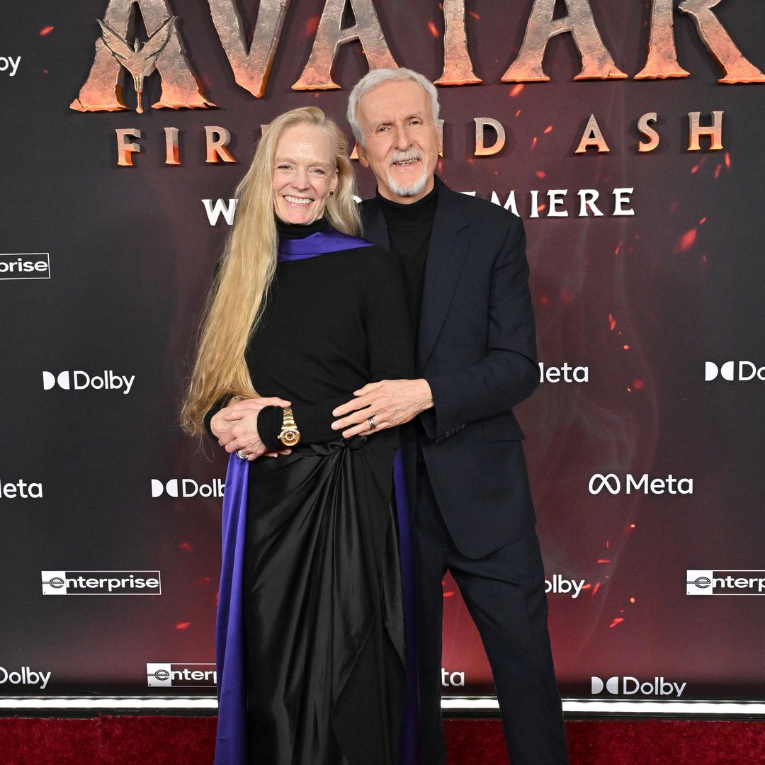 Suzy Amis Cameron and James Cameron attend the Global Premiere of 20th Century Studios' "Avatar: Fire and Ash" at Dolby Theatre on December 01, 2025 in Hollywood, California.