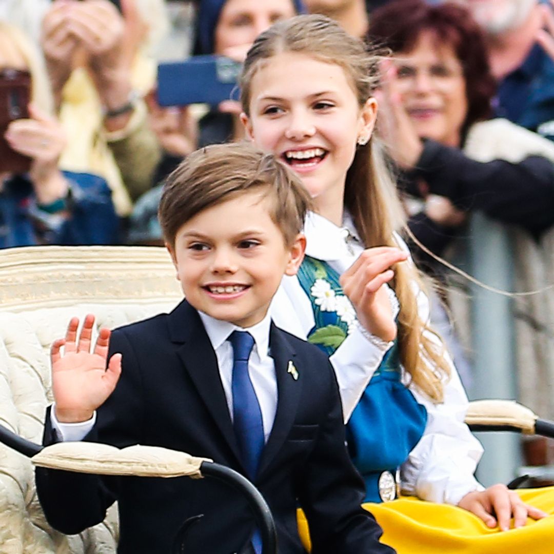 Princess Estelle and Prince Oscar's secret role for rain-soaked celebrations revealed
