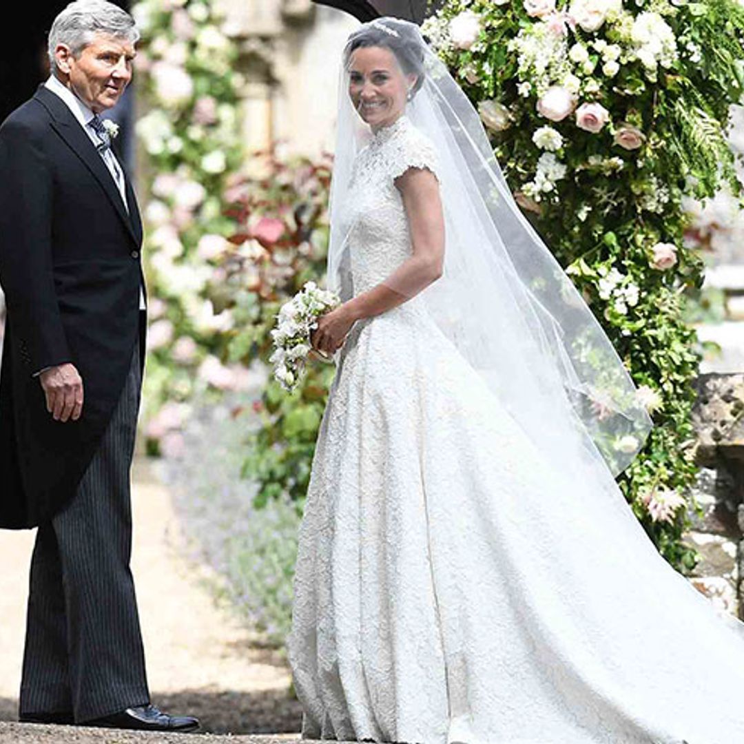 Pippa Middleton’s incredible floor-length bridal gown by British designer Giles Deacon